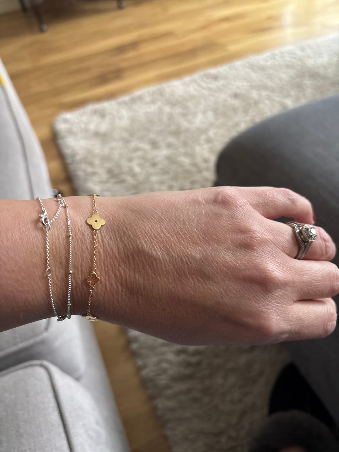 Customer photo review of Multi Clover Bracelet
