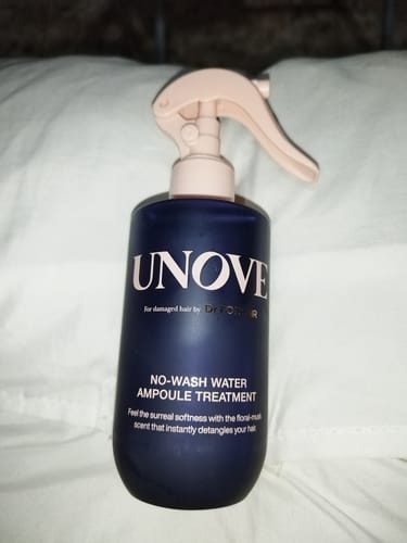 Customer photo review of UNOVE No Wash Water Ampoule Treatment