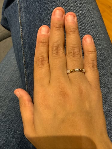 Customer photo review of Anillo Anti-Ansiedad Perla