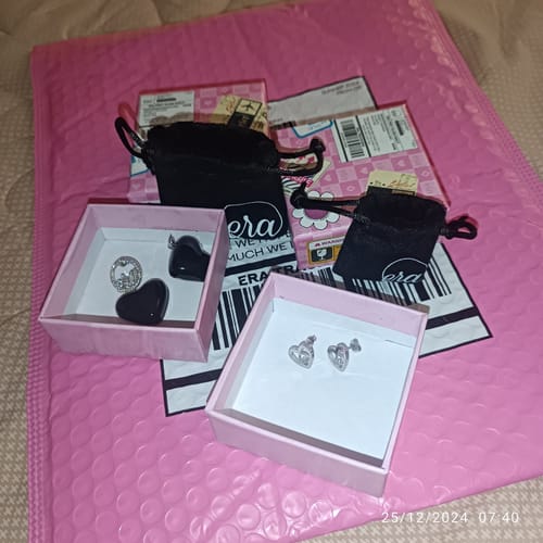 Customer photo review of Silver Thando Studs