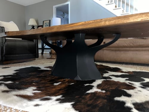 Customer photo review of Coffee Table Base 215 Namu 16H Metal Handmade Furniture