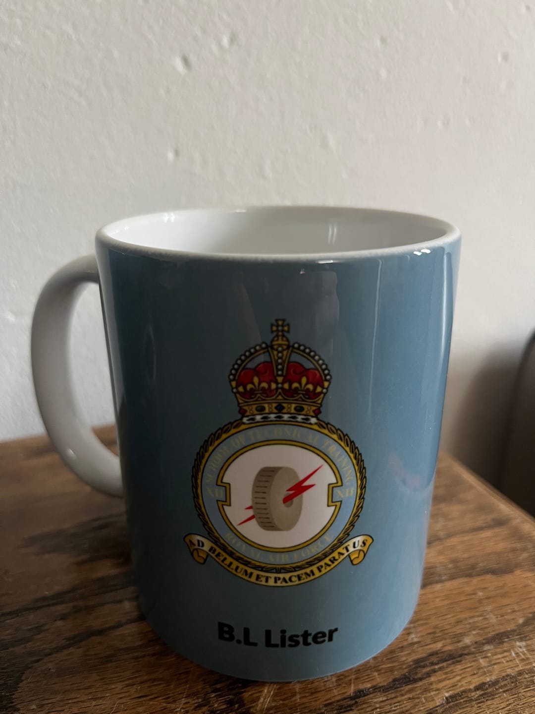 Customer photo review of Personalised RAF Mug