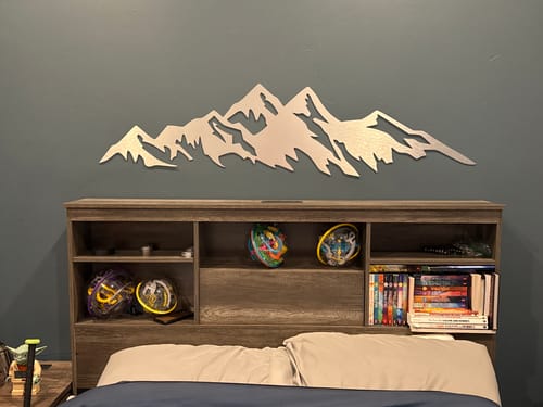 Customer photo review of Mountains - Metal Wall Art