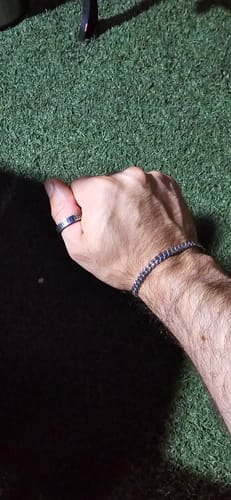 Reseña con foto de un cliente sobre Pulsera Miami Cuban 5mm
