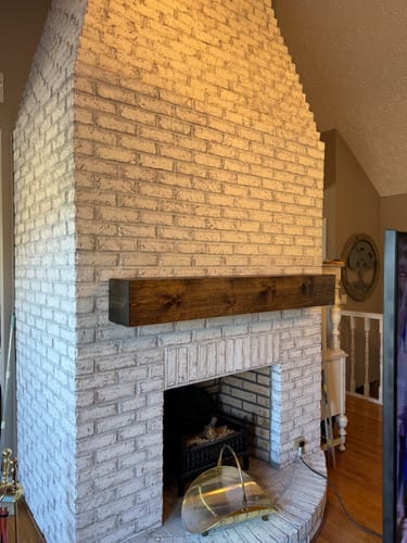 Customer photo review of Rustic Mantels