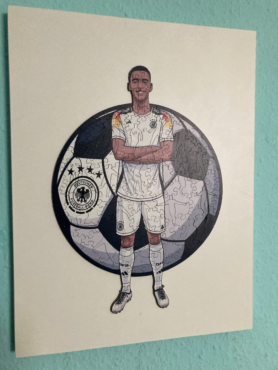 Customer photo review of Jamal Musiala - Holzpuzzle