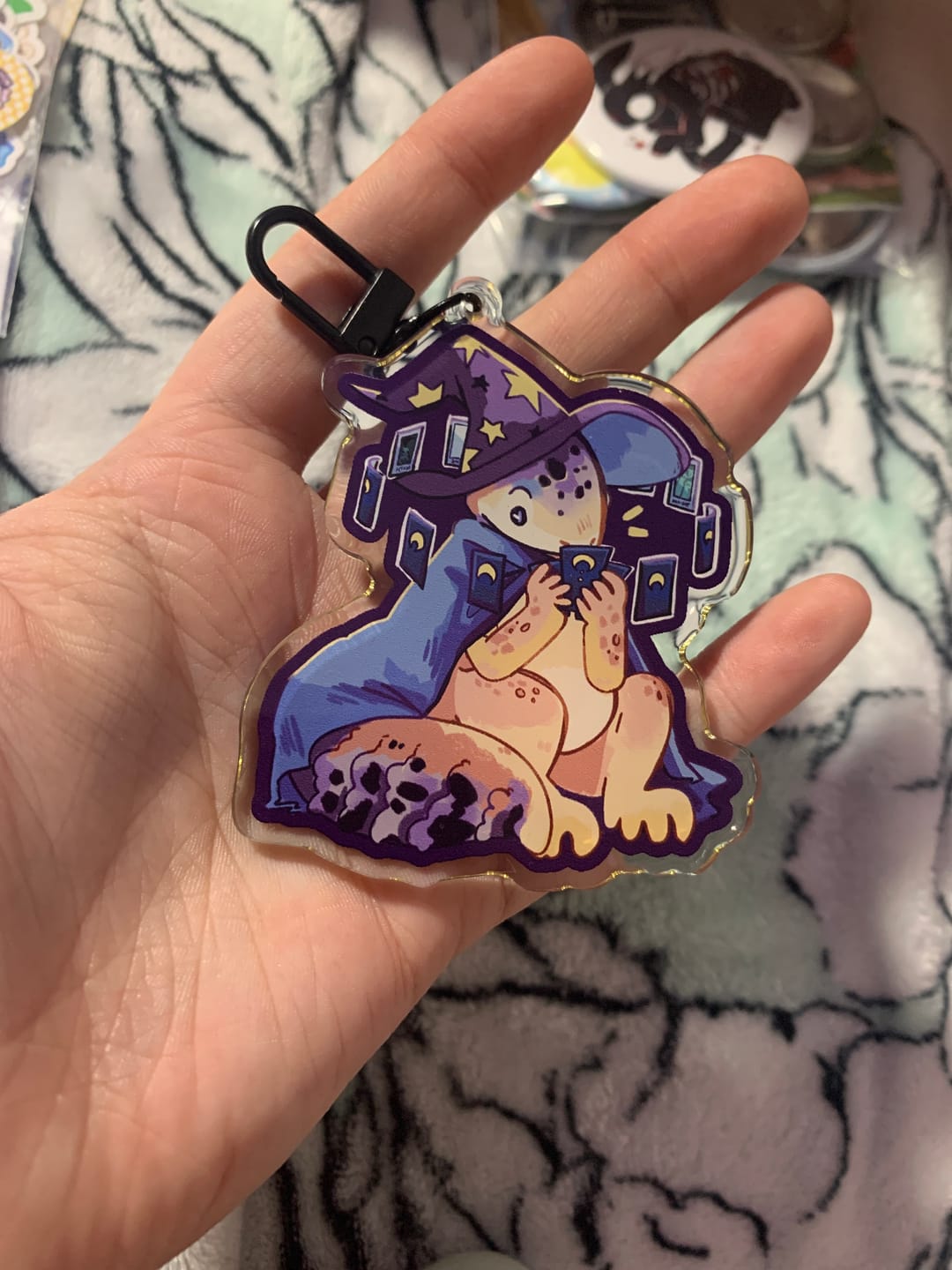 Customer photo review of Lizard Wizard Keychains