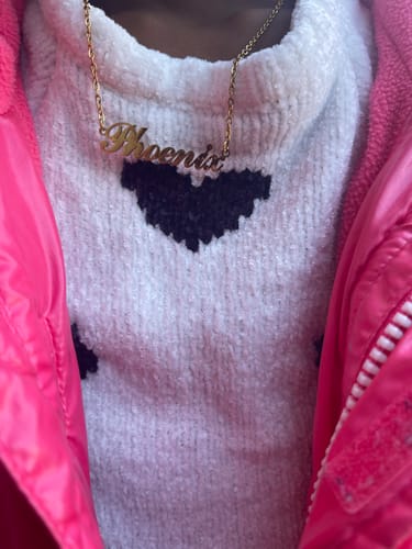 Customer photo review of Personalized Name Necklace