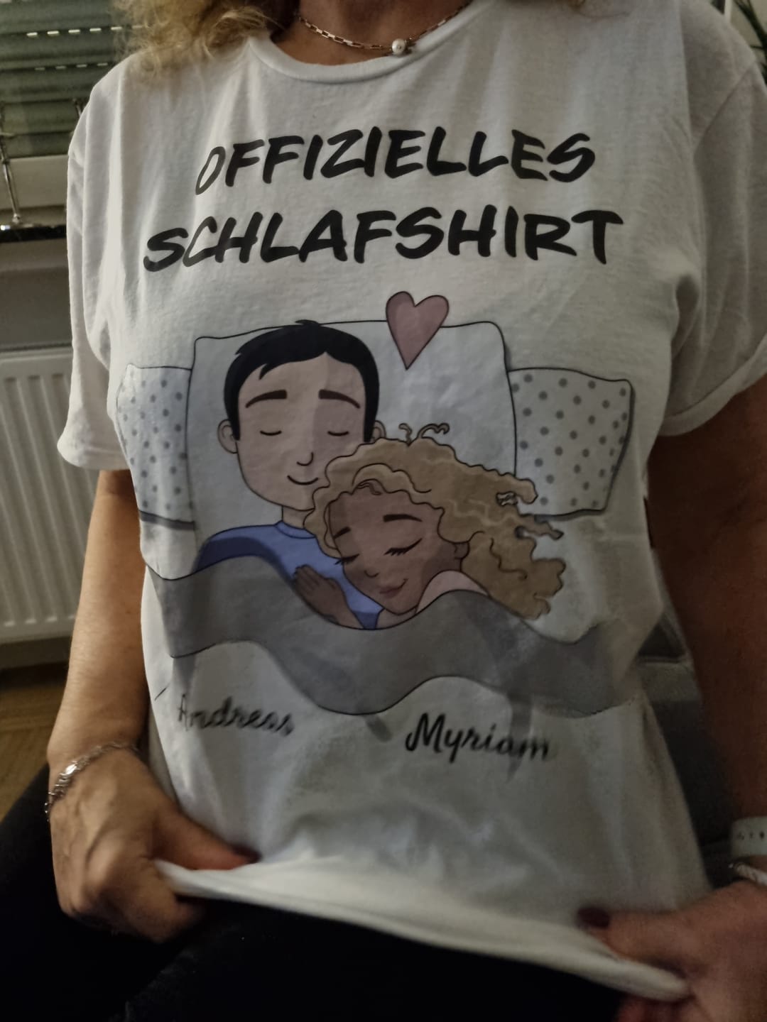 Customer photo review of Schlafmützen - Personalisiertes T-Shirt