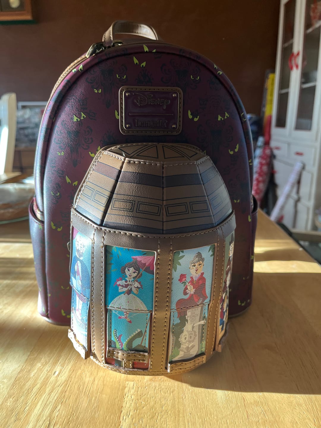 Customer photo review of Loungefly Disney Haunted Mansion Moving Portraits Mini Backpack