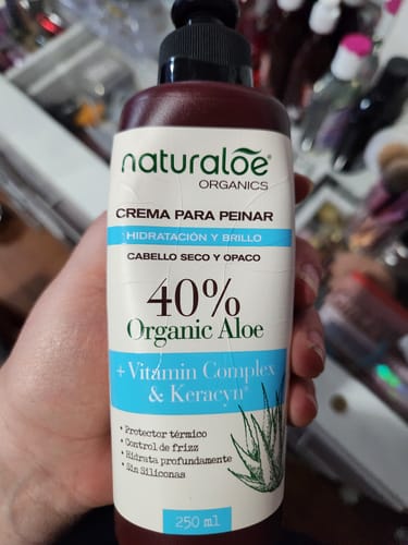 Customer photo review of Crema de Peinar Hidratación & Brillo 250ml