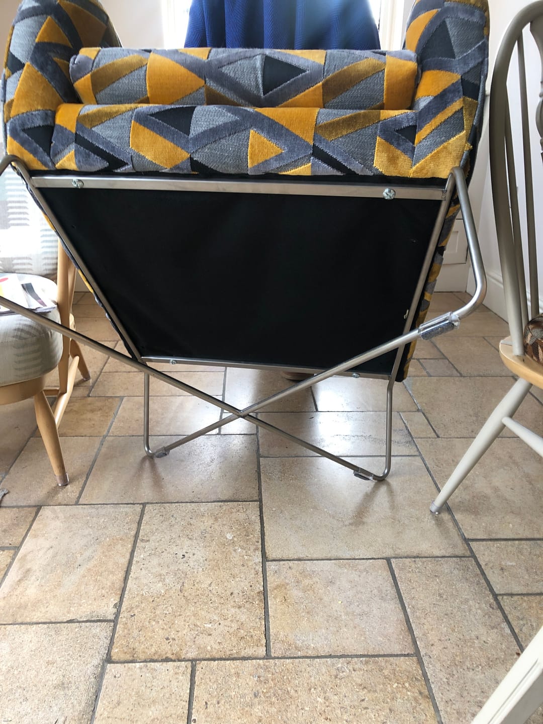 Customer photo review of Clear Sled Base Felt Chair Leg Protectors | Scratch & Noise-Free