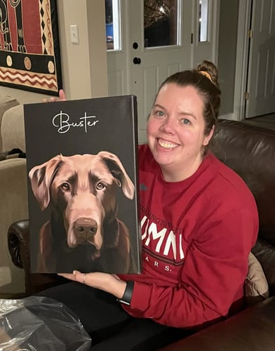 Customer photo review of Pet Art Canvas Wrap