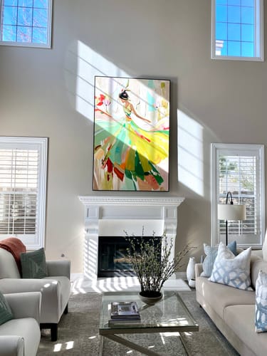 Customer photo review of Modern Abstract Painting #ABAV519