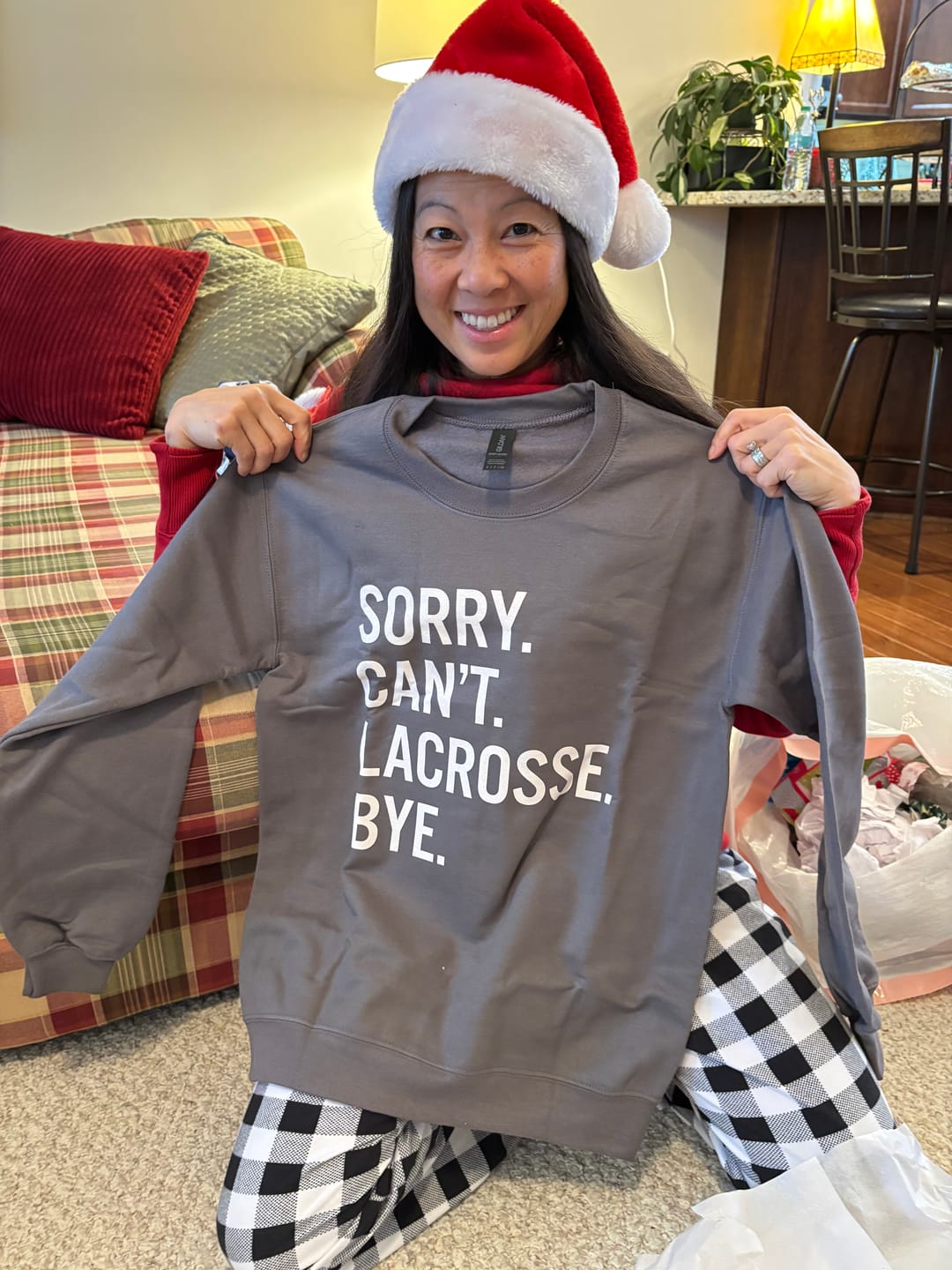 Customer photo review of Sorry Can't Lacrosse Bye