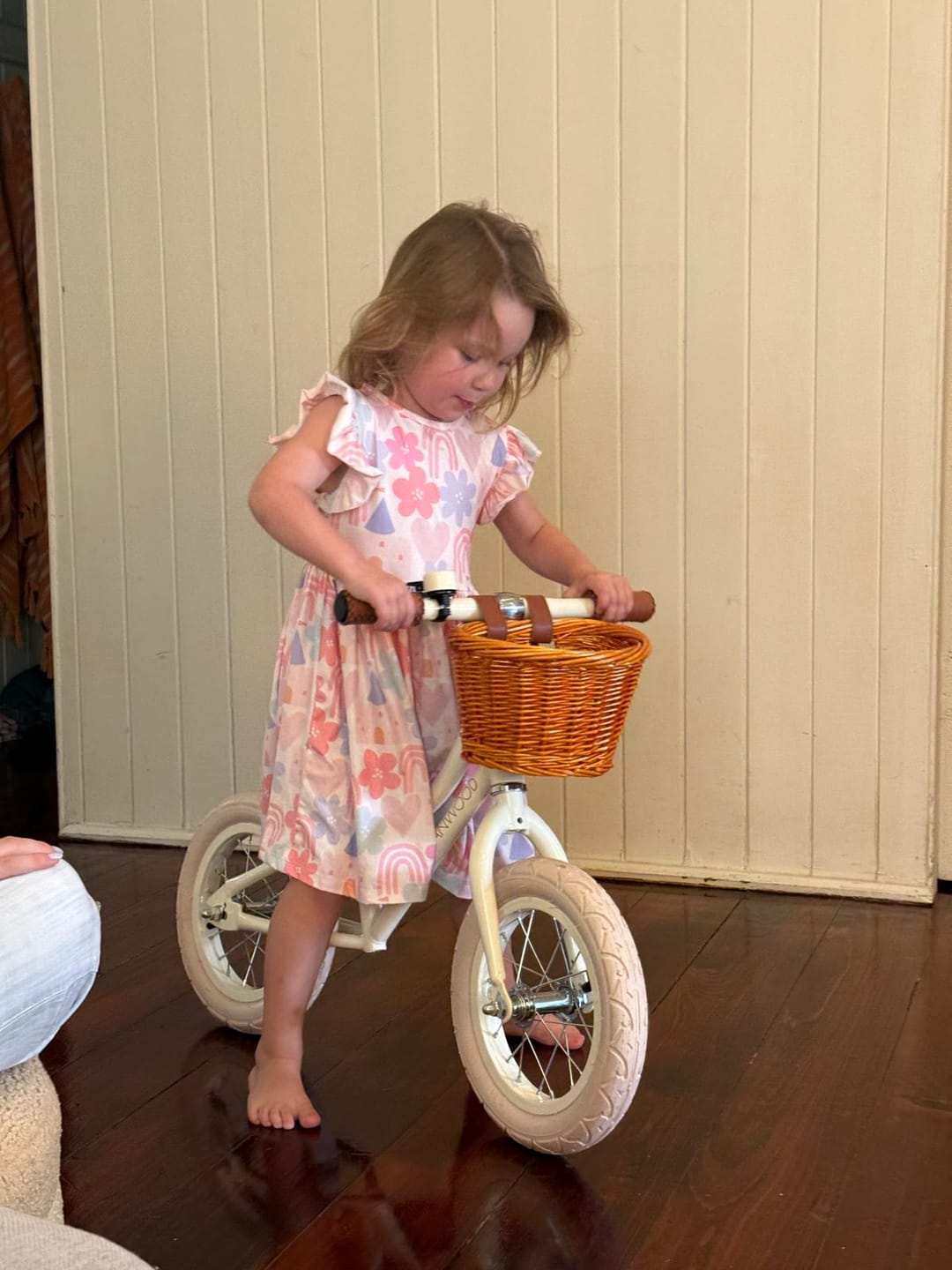 Customer photo review of Vintage Balance Bike - Cream