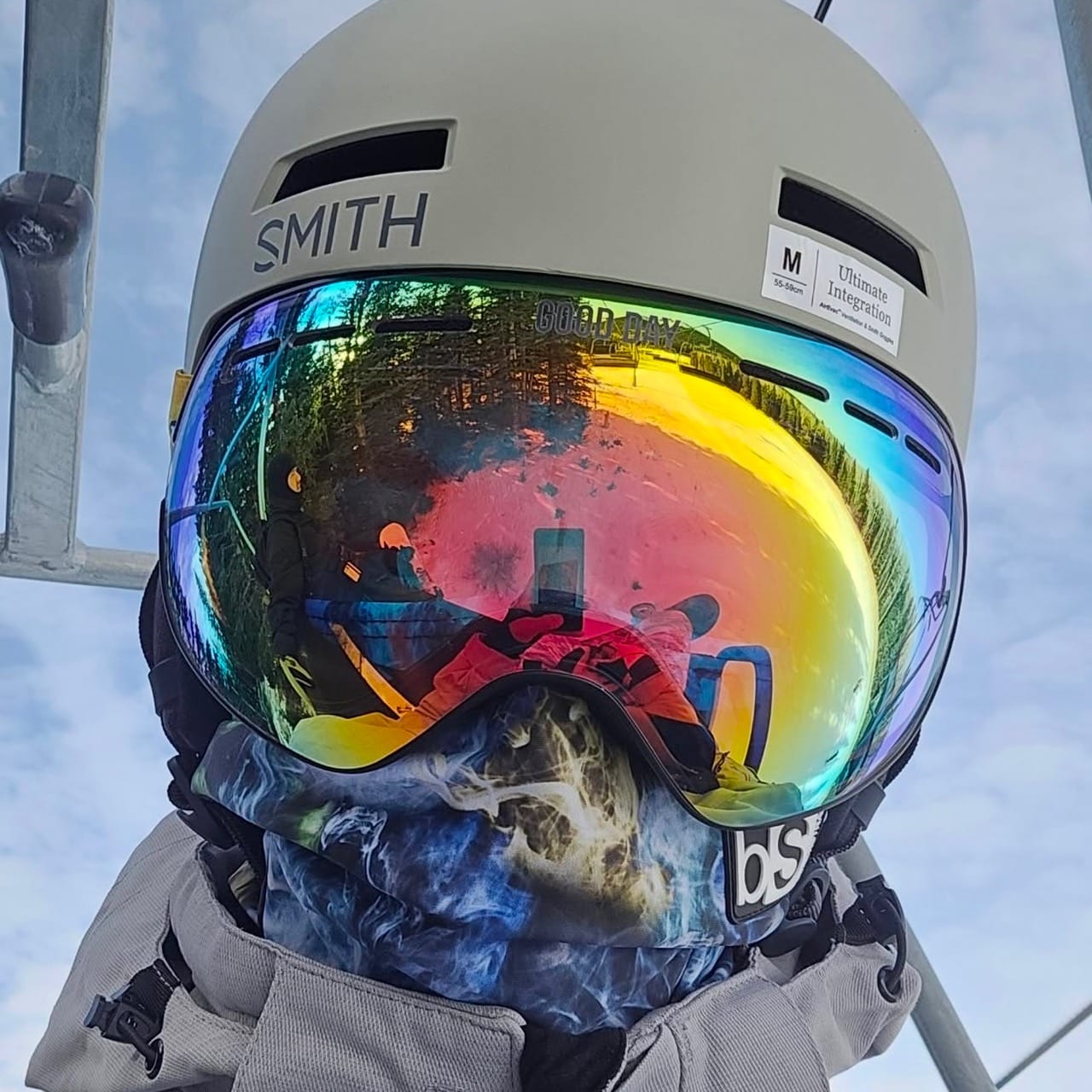 Customer photo review of The Emily Snow Goggle - Photochromic Black Lens