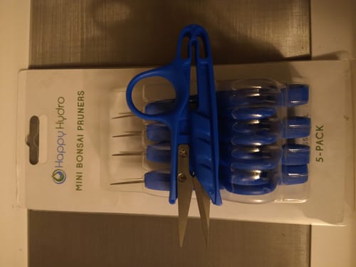 Customer photo review of Mini Clippers - 5 Pack of Trimming Scissors for Small Plants & Bonsai Pruning
