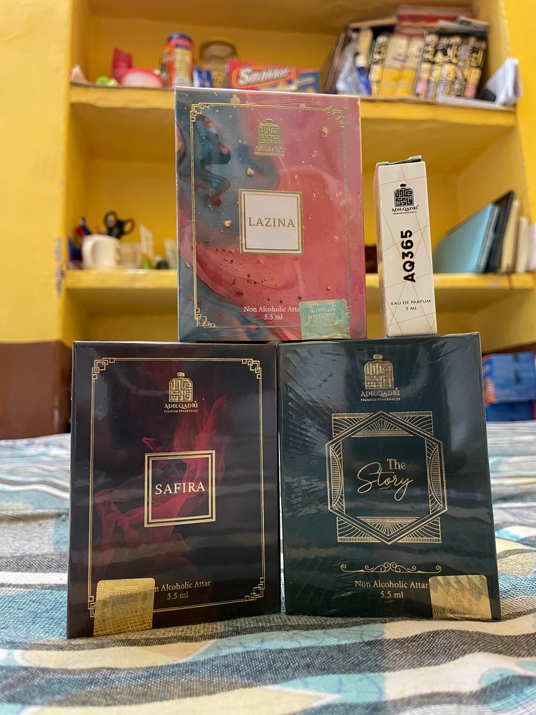 Customer photo review of 3 Pcs Attar Set Lazina, Safira And The Story Attar Perfume 5.5ML Each