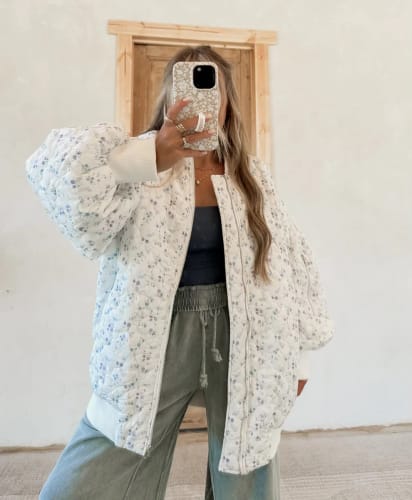 Customer photo review of Blossom Quilted Jacket