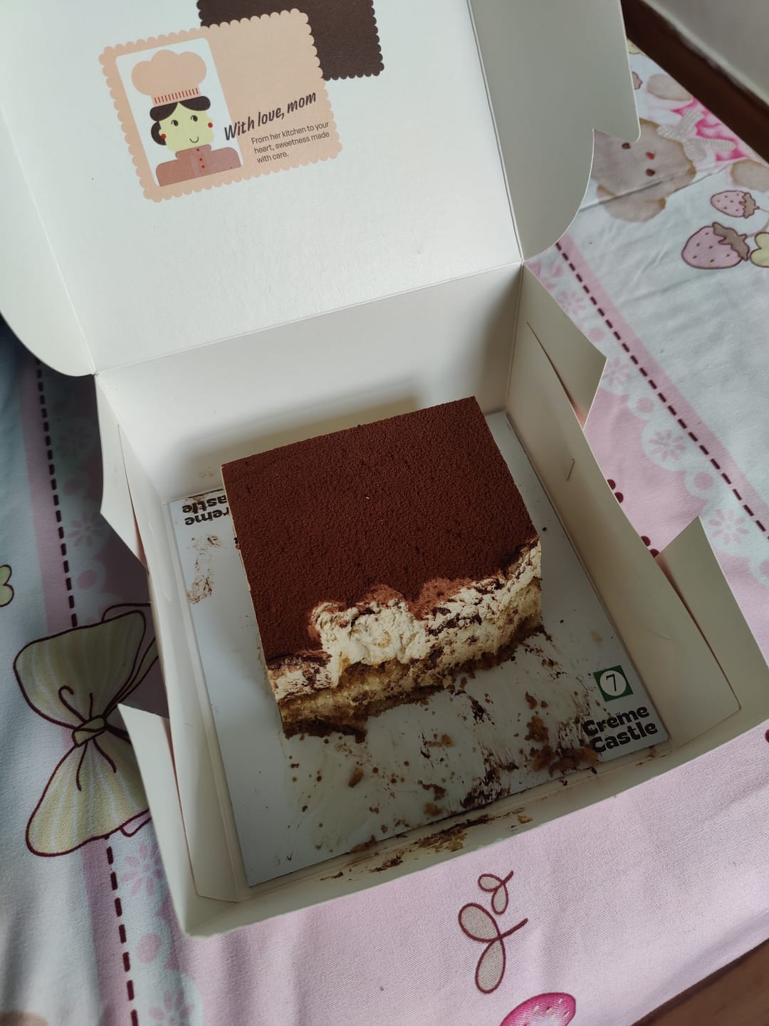 Customer photo review of Italian Tiramisu Cake