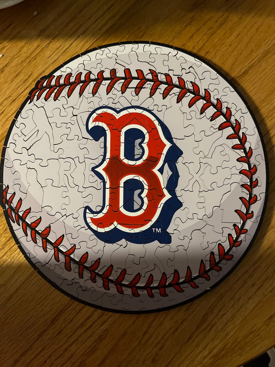 Customer photo review of Boston Red Sox™ - Wooden Puzzle