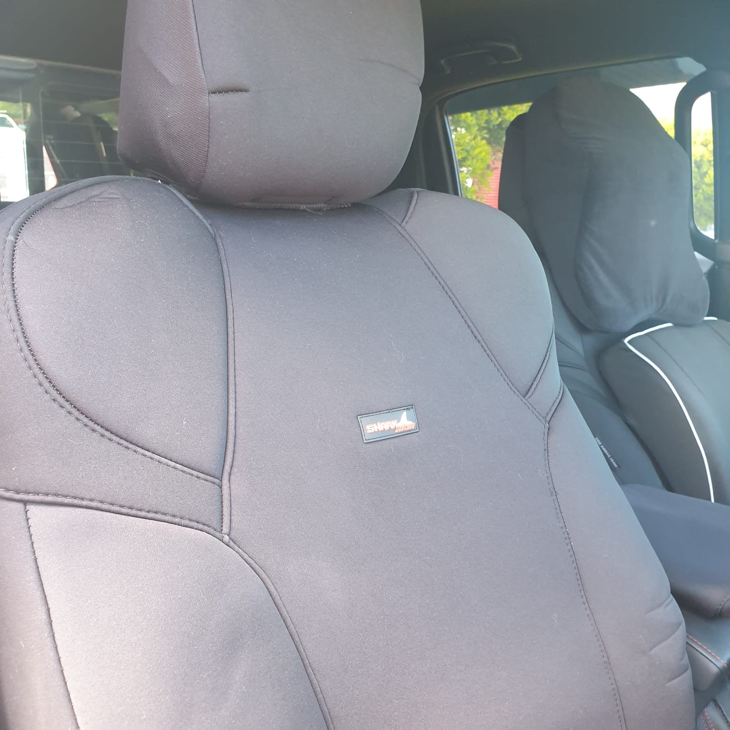 Customer photo review of Sharkskin Front Seat Covers for Isuzu D-Max (07/2020-ON)