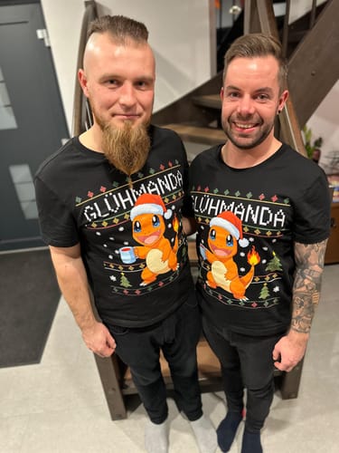 Customer photo review of GLÜHMANDA - Premium Shirt
