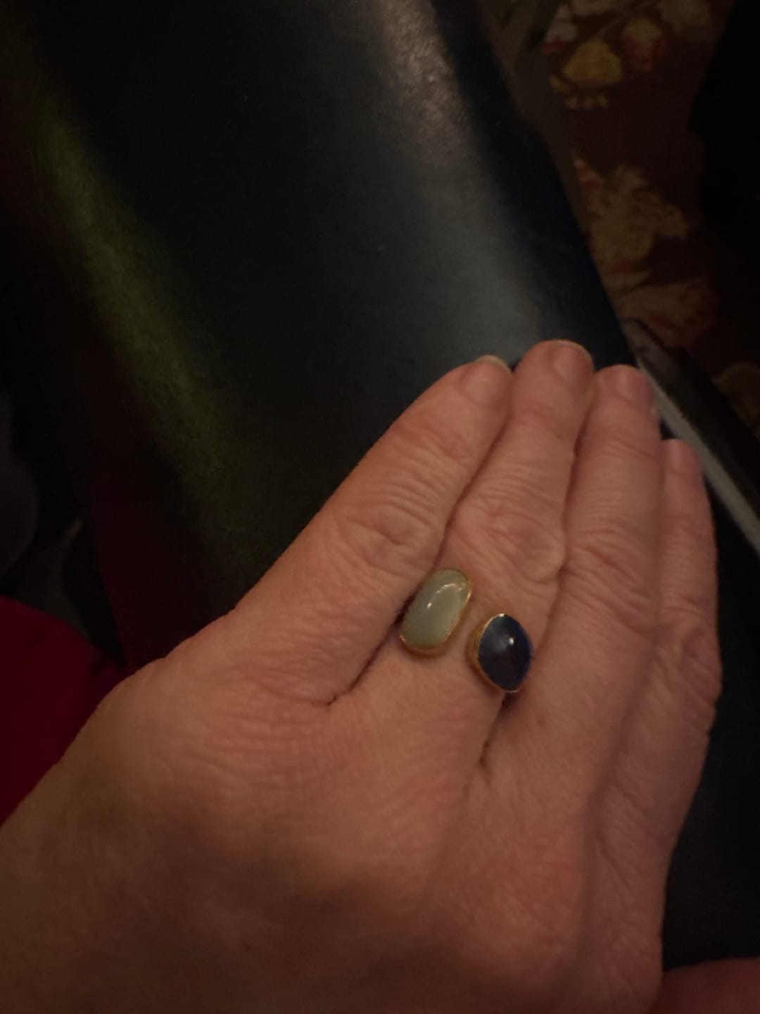 Customer photo review of Aquamarine Wrap Ring