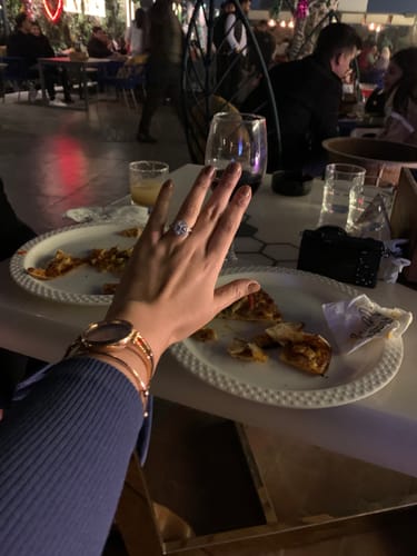 Customer photo review of Silver Classic Solitaire Ring