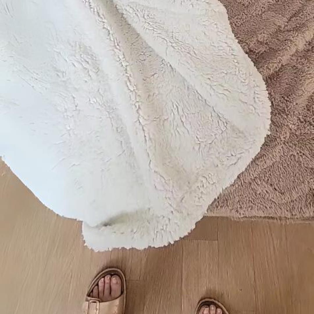 Customer photo review of Dicke Winter Lammwoll-Decke - WarmWool
