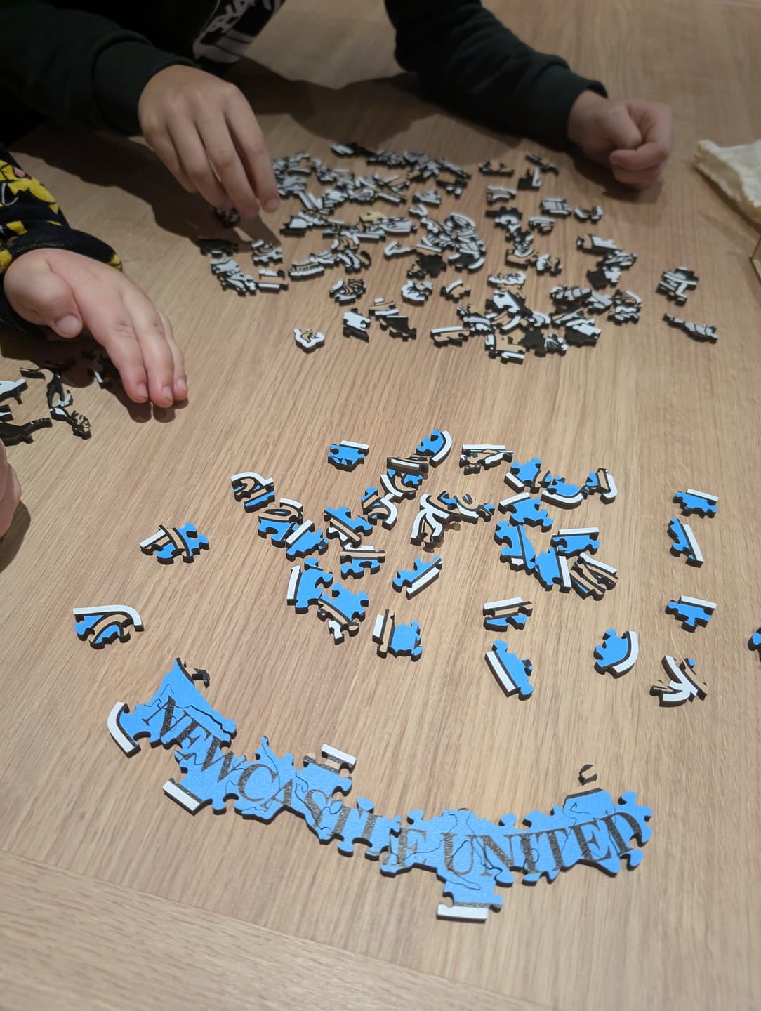 Customer photo review of Newcastle United FC® Crest - Wooden Puzzle