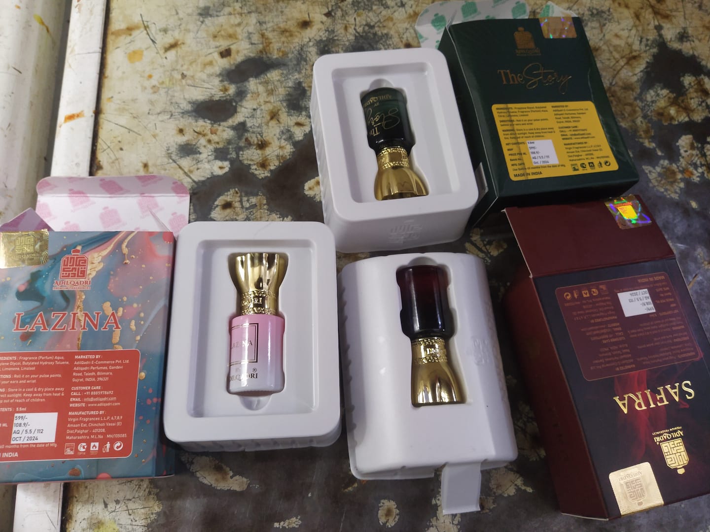 Customer photo review of 3 Pcs Attar Set Lazina, Safira And The Story Attar Perfume 5.5ML Each