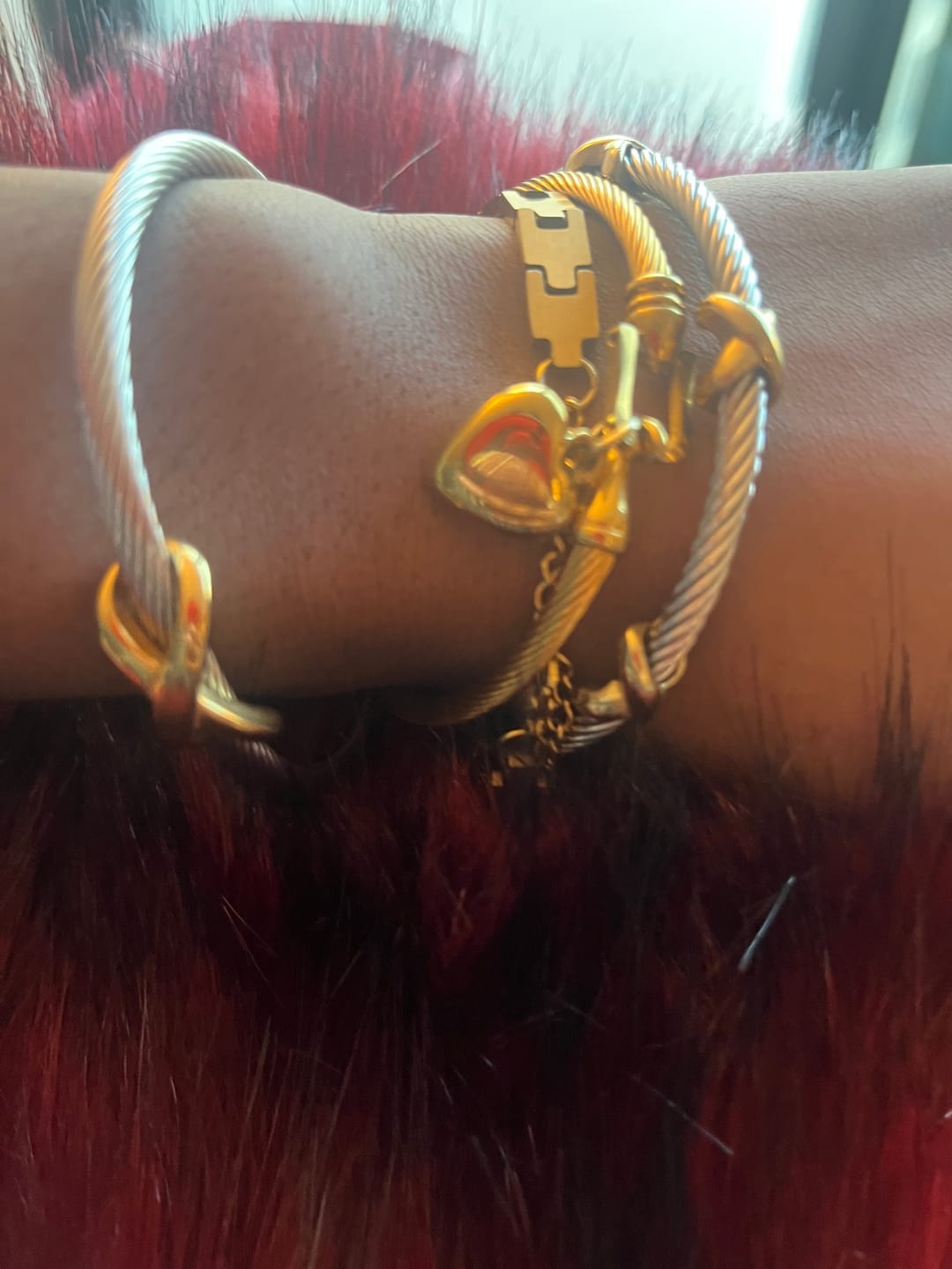 Customer photo review of Rihanna Bracelet Stack
