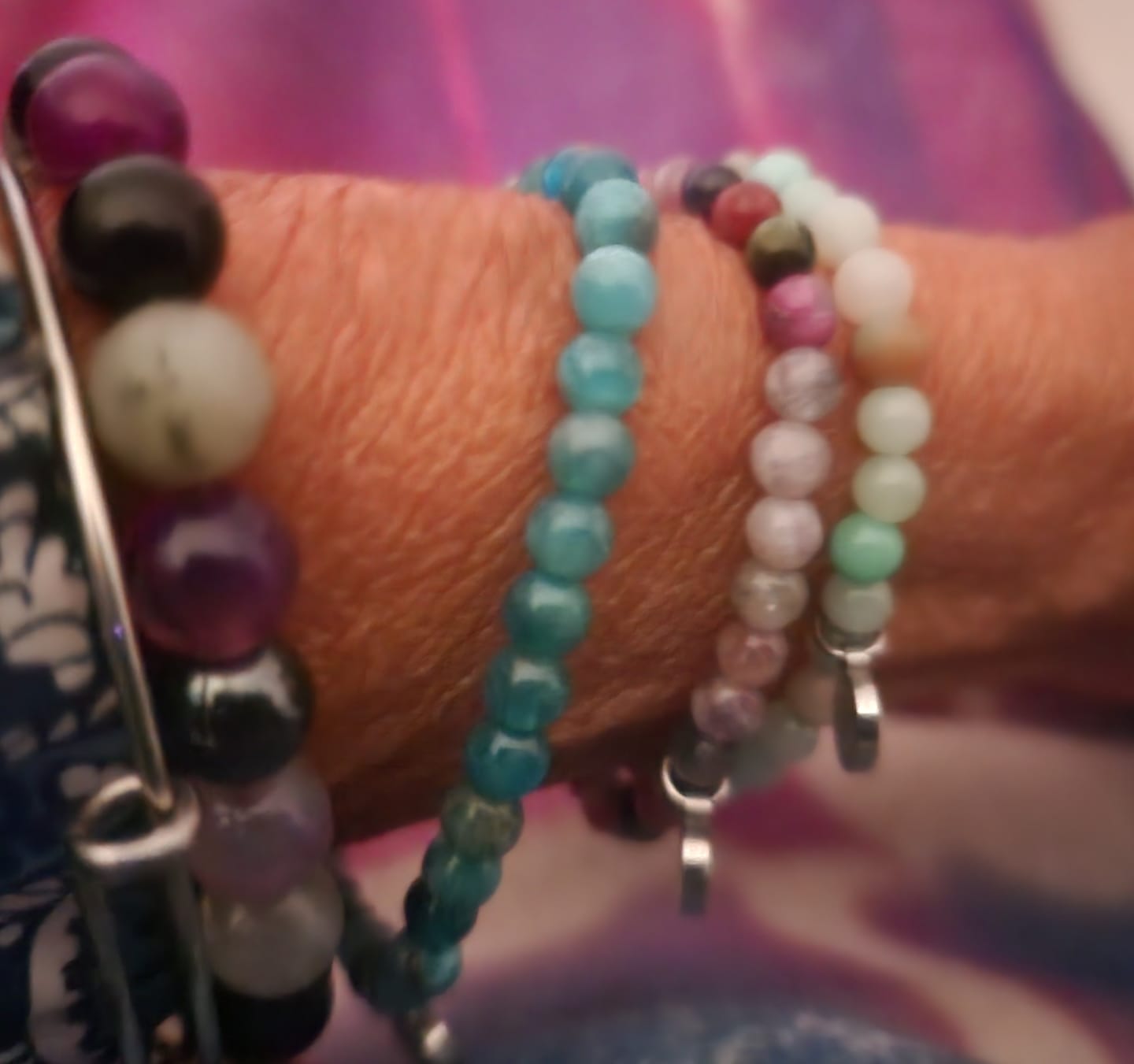 Customer photo review of Multi-Amazonite Bracelet Mini
