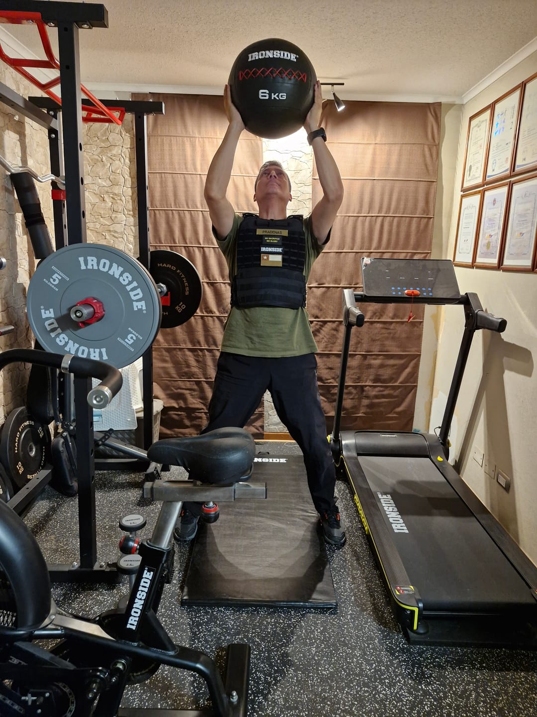 Customer photo review of Balón Medicinal Wall Ball IRONSIDE