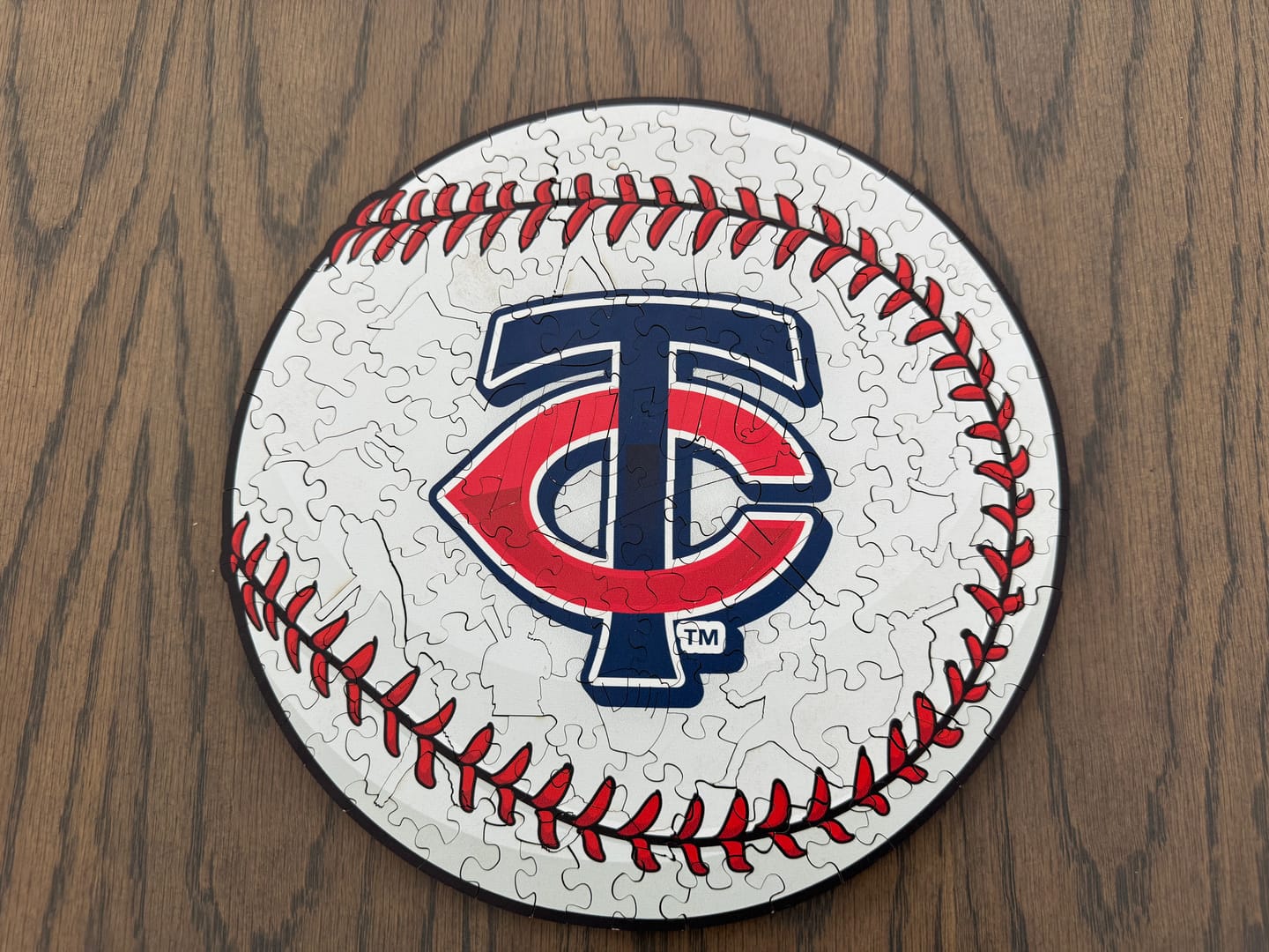 Customer photo review of Minnesota Twins™ - Wooden Puzzle