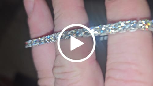 Customer video review of 4MM Moissanite Tennis Bracelet 14K Gold