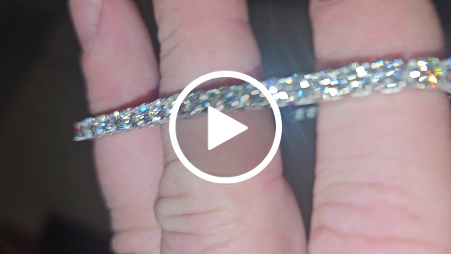 Customer video review of Moissanite Tennis Bracelet 14K Gold (ALL SIZES)