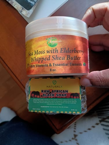 Customer photo review of Sea moss with Elderberry Whipped Shea Butter (8oz)