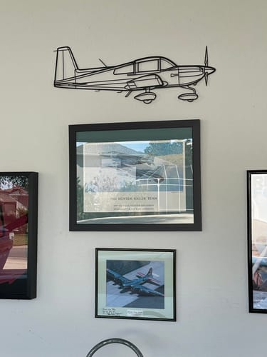 Customer photo review of AG-5B Tiger Metal Aircraft Wall Art - NCP0023