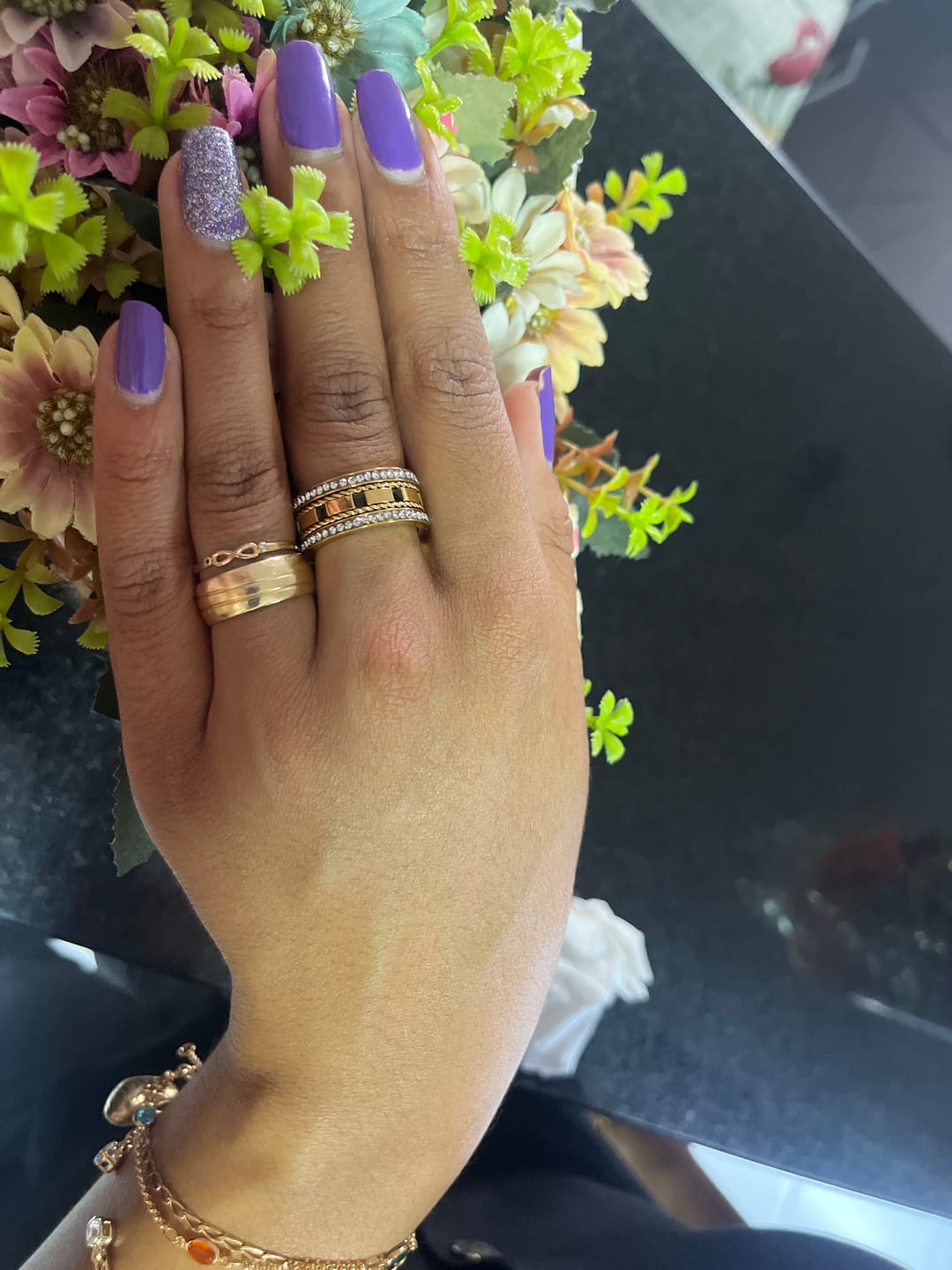 Customer photo review of Anel Impulse Banhado em Ouro 18K