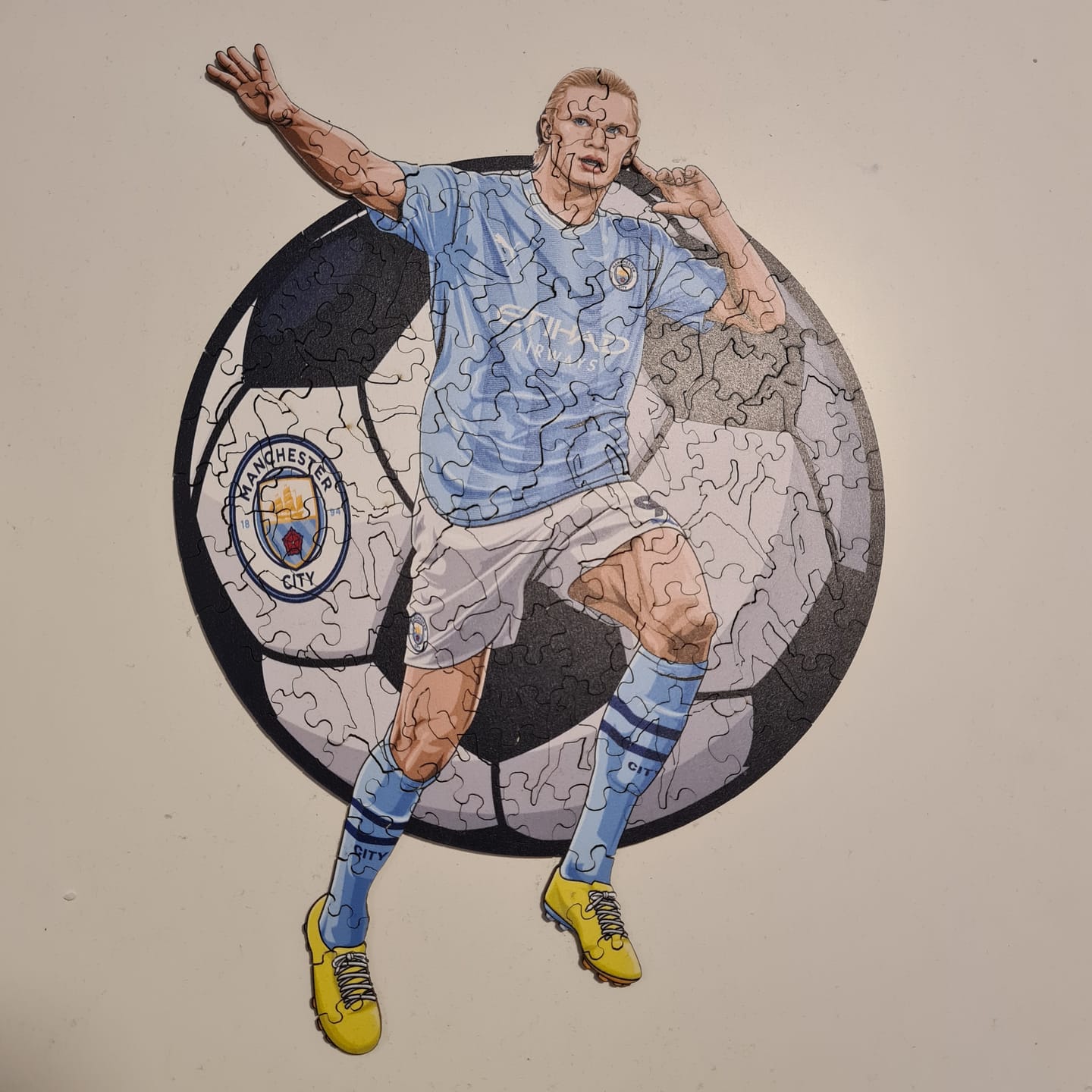 Customer photo review of Erling Haaland - Holzpuzzle