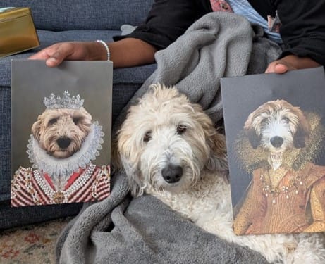 Customer photo review of Customized Royal Pet Portrait