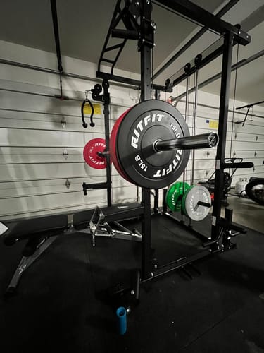 Customer photo review of RitFit PPC03 Power Cage Home Gym Package with Adjustable Cable System