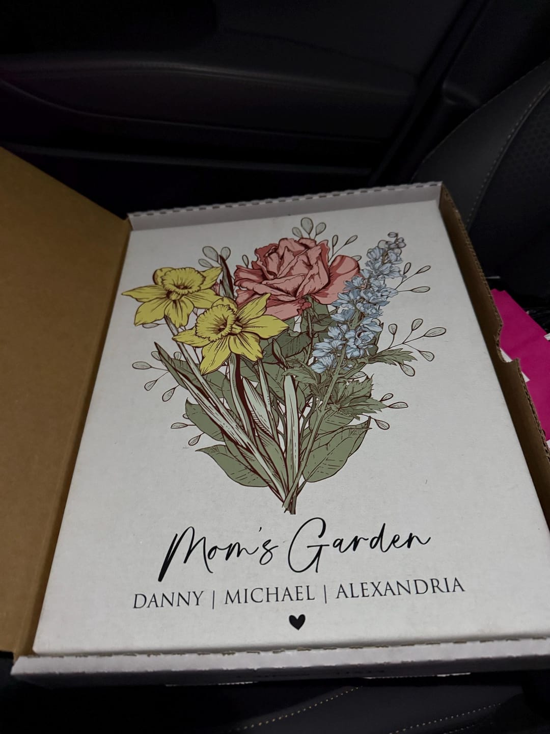 Customer photo review of Mom's Garden Birth Flower Print - Digital / Canvas