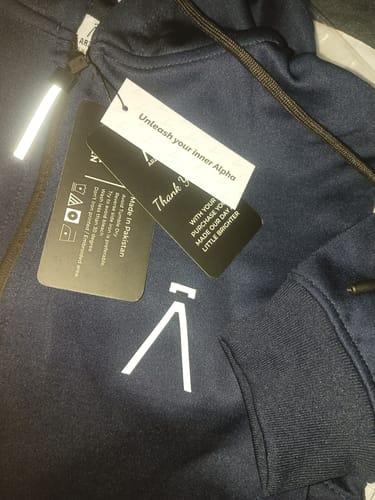 Customer photo review of NAVY-BLOCK HOODED WINTER TRACKSUIT