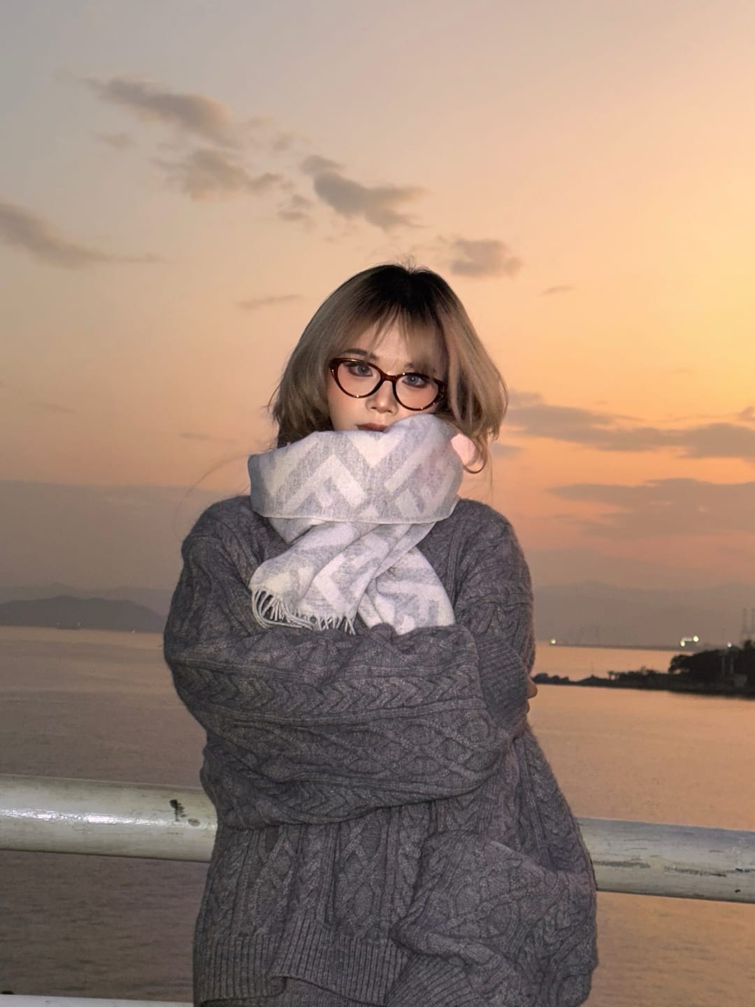Customer photo review of WARDEN EDGE Grey Lazy Chic Sweater Set