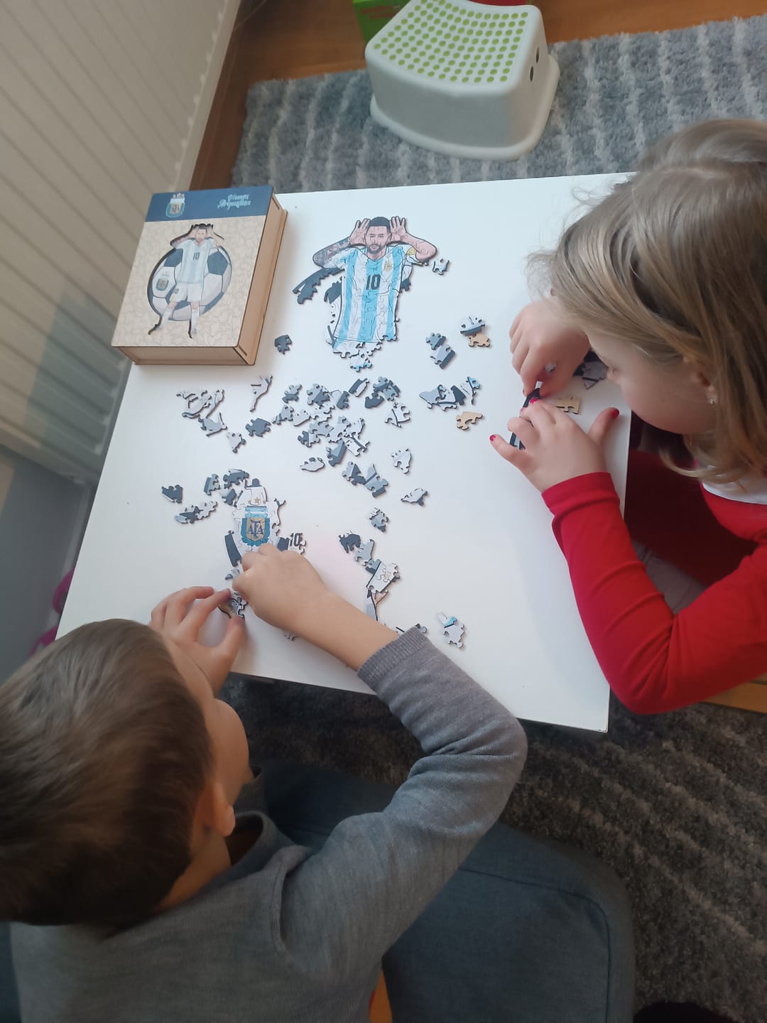 Customer photo review of Lionel Messi - Wooden Puzzle