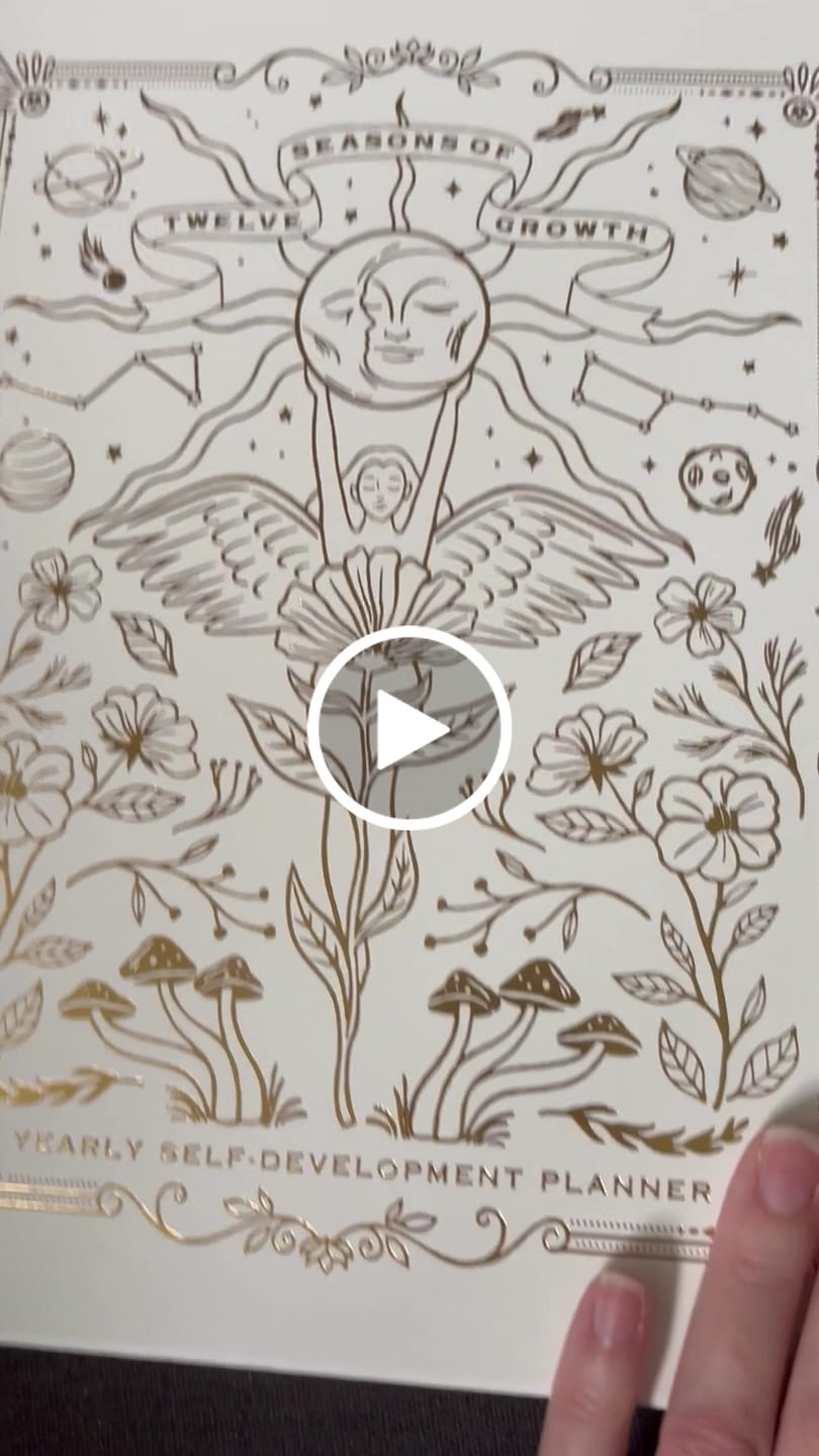 Customer video review of *PRE-ORDER* Twelve Seasons of Growth -  Yearly Self Development Planner (Undated)